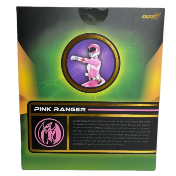 Mighty Morphin Power Rangers ULTIMATES! Pink Ranger Action Figure by SUPER7 MINT - Picture 6 of 12